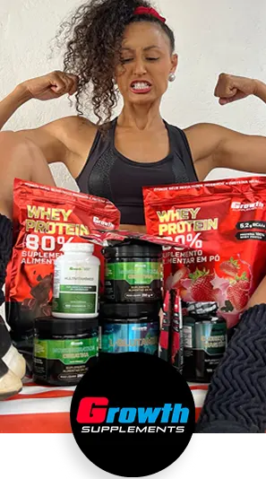 Joelma com produtos Growth Supplements